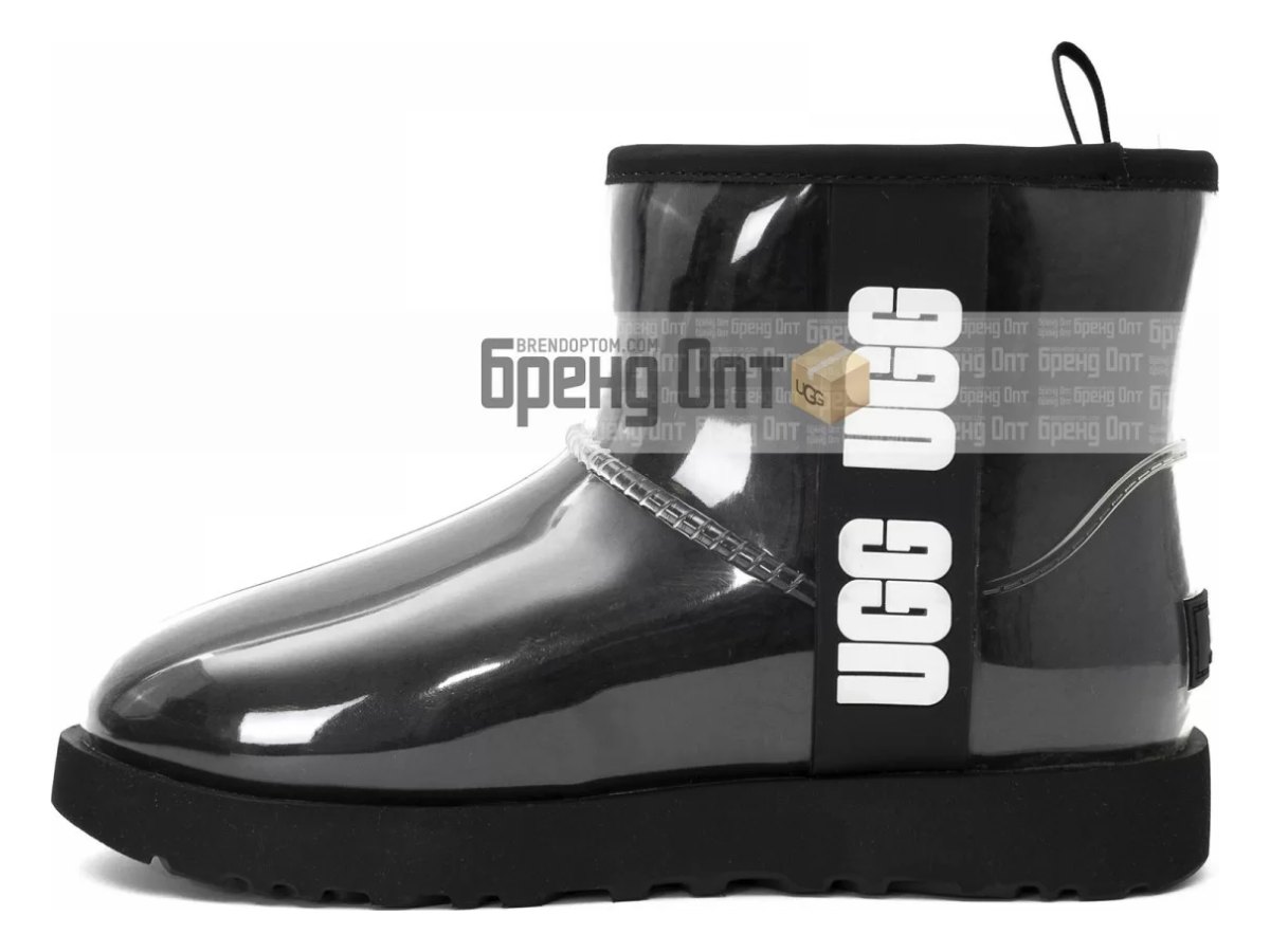 UGG Classic Clear Mini Black — вид «спереди»
