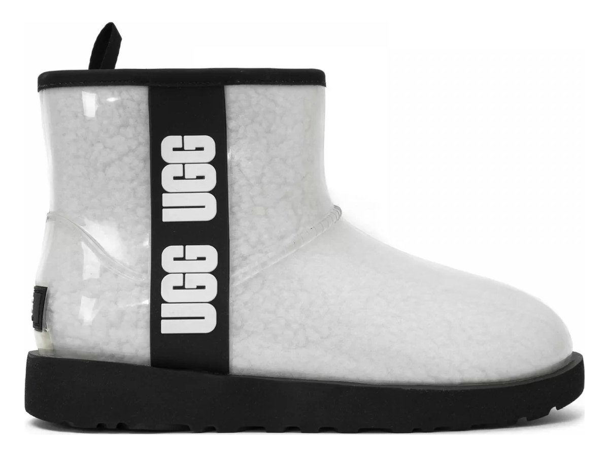 UGG Classic Clear Mini White Black — вид «сбоку»