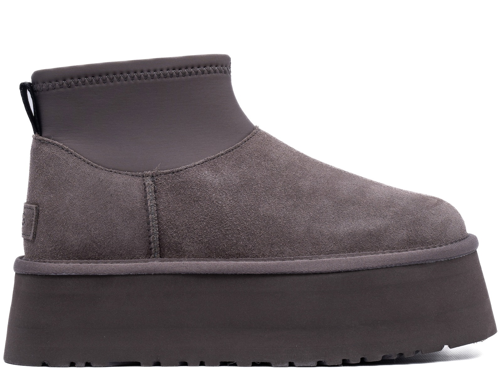 UGG Classic Mini Dipper Thundercloud — угги женские платформа, цвет грозовой