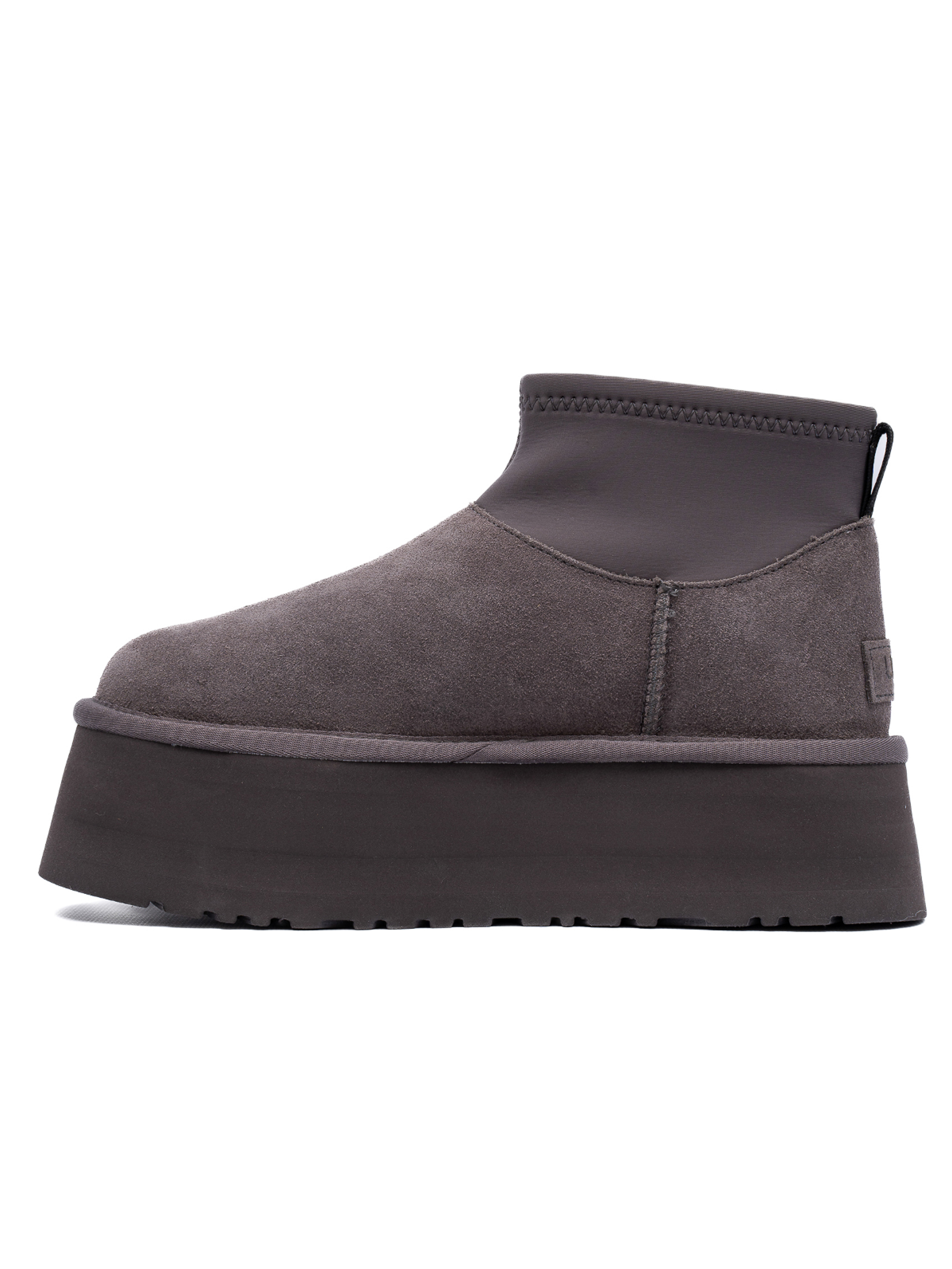 UGG Classic Mini Dipper Thundercloud — угги женские платформа, цвет грозовой