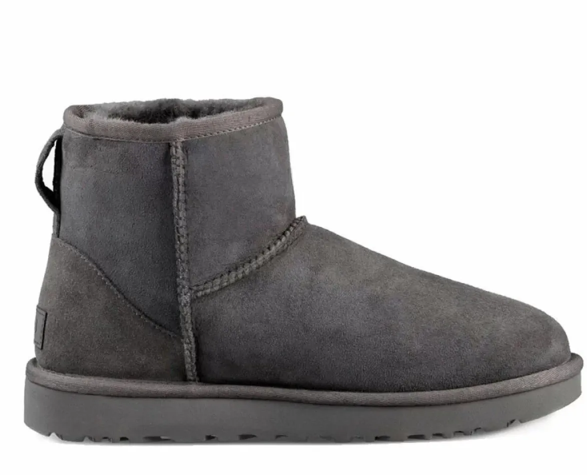UGG Classic Mini II Grey — угги мужские классика, цвет серый