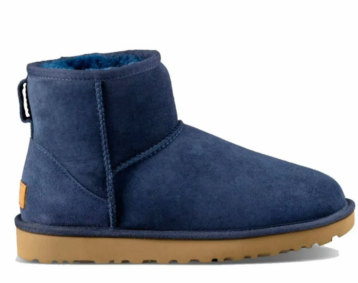 UGG Classic Mini II Imperial — угги мужские классика, цвет тёмно-синий