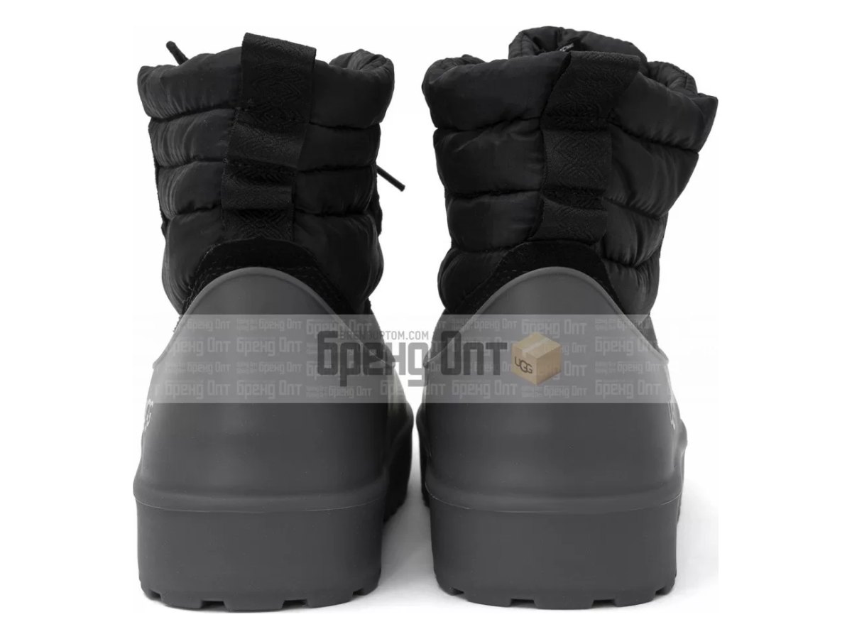 UGG Classic Mini Lace-up Weather Black — вид «сзади»