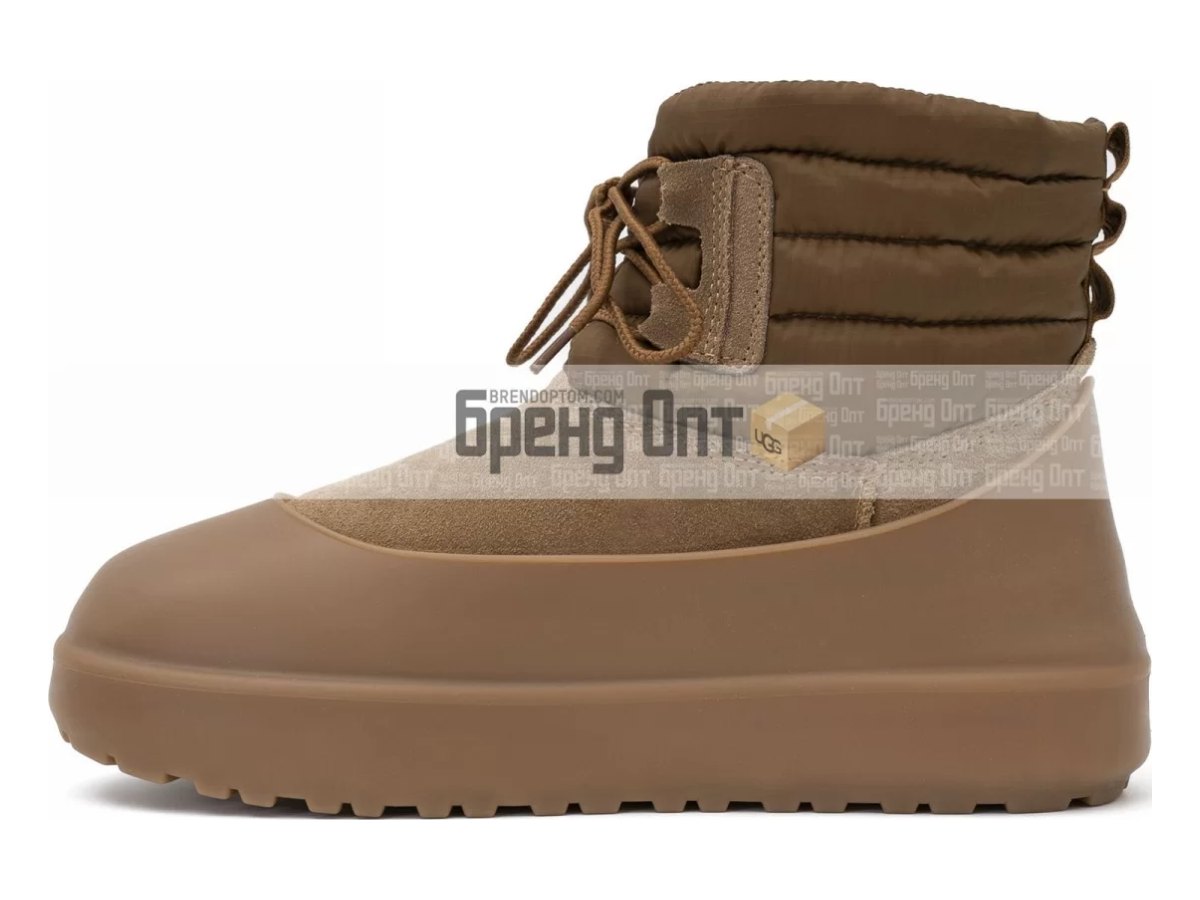 UGG Classic Mini Lace-up Weather Chestnut — вид «спереди»