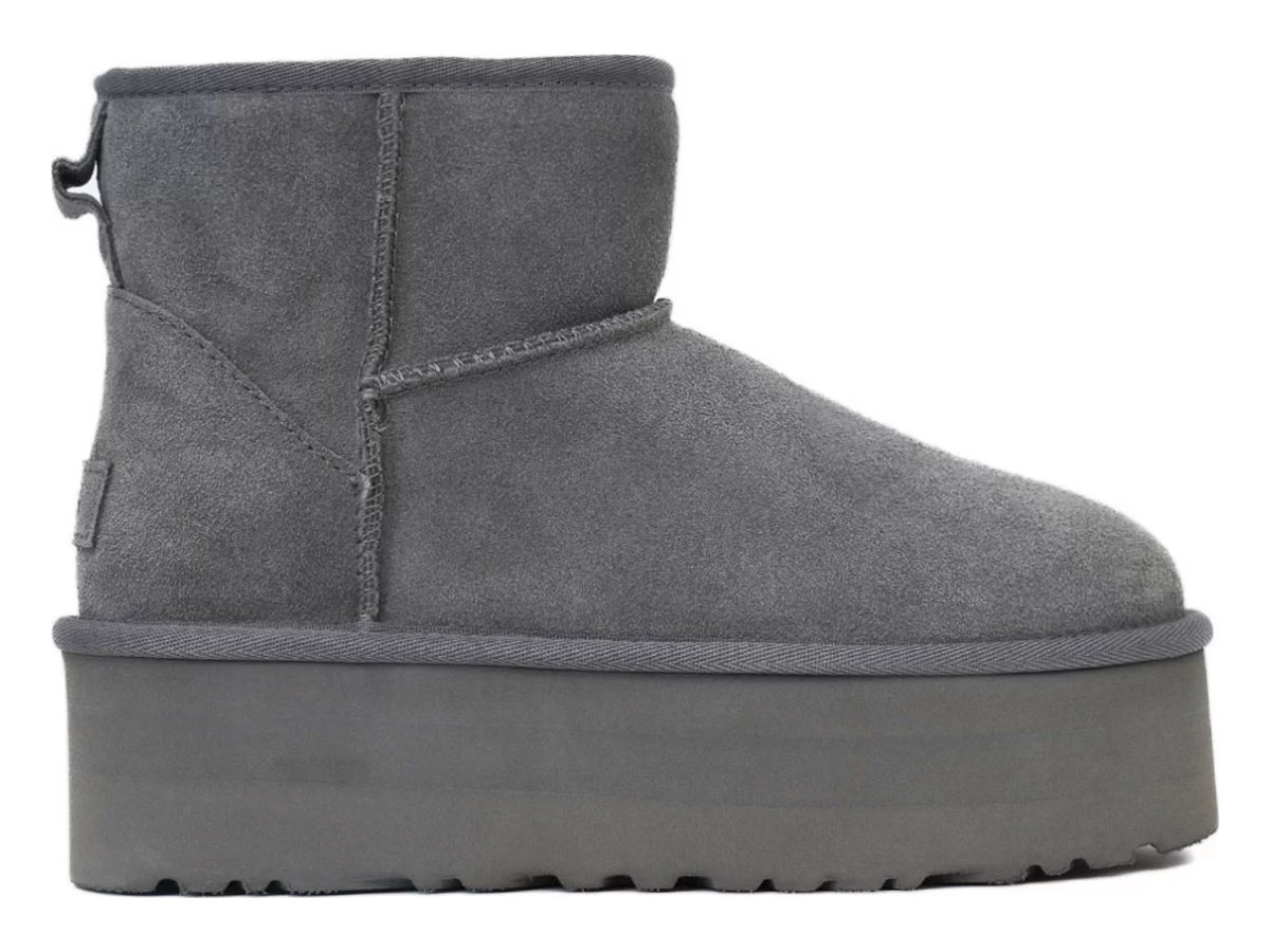 UGG Classic Mini Platform Grey — вид «сбоку»