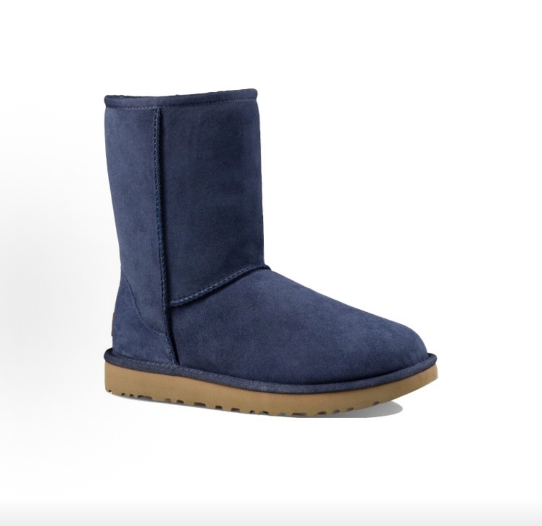 UGG Classic Short II  Imperial — угги мужские классика, цвет тёмно-синий