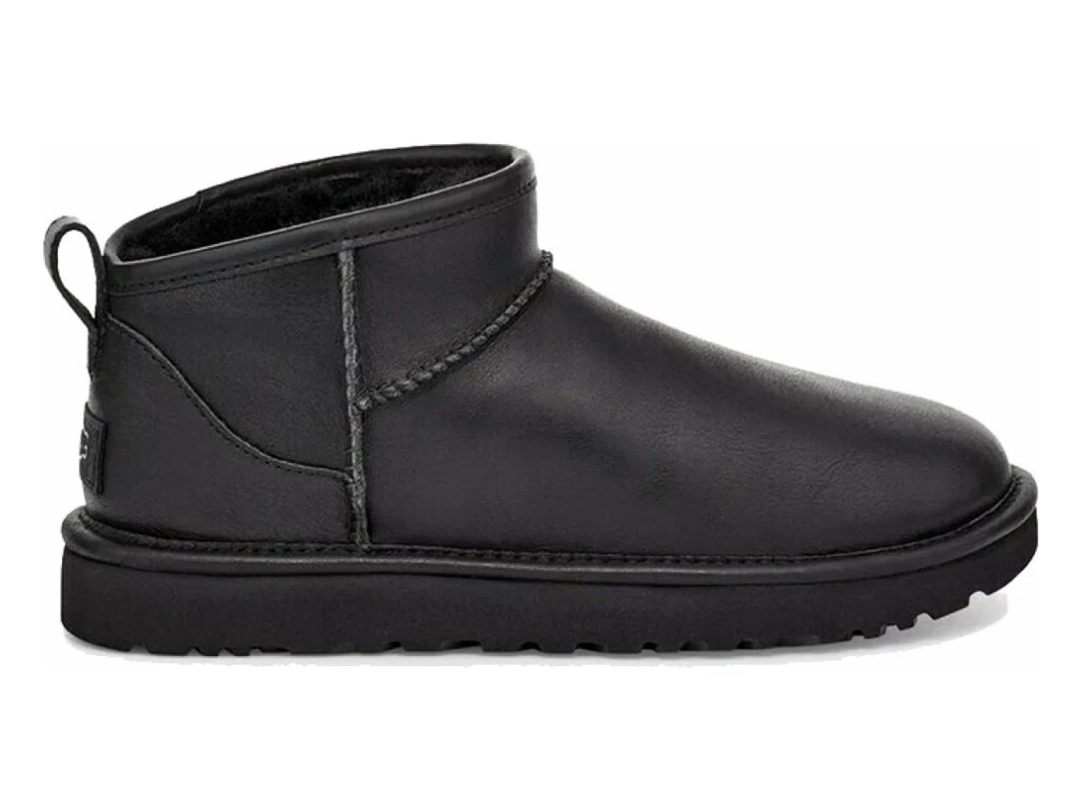 UGG Classic Ultra Mini Leather Black — вид «сбоку»