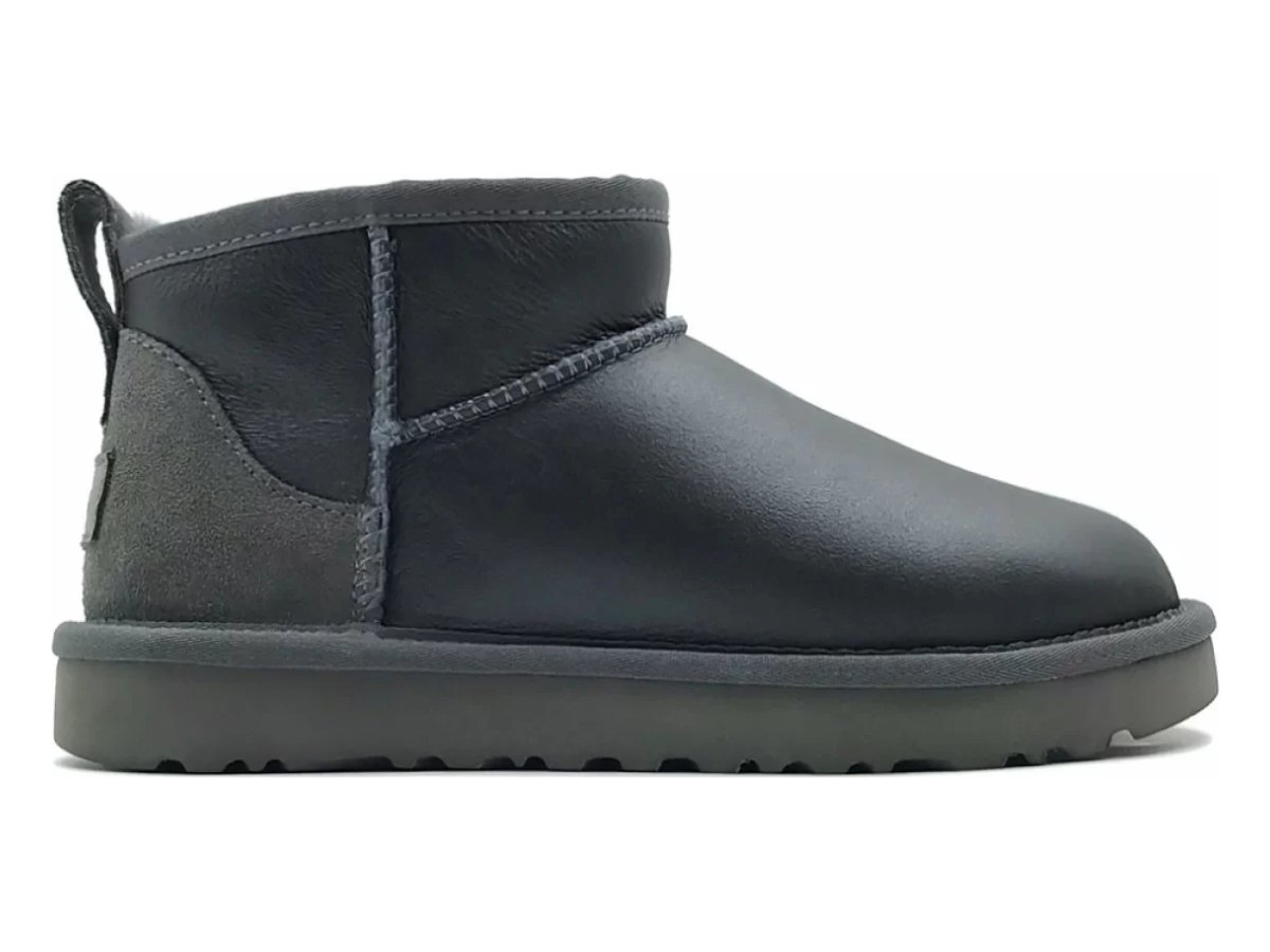 UGG Classic Ultra Mini Metallic Grey — вид «сбоку»