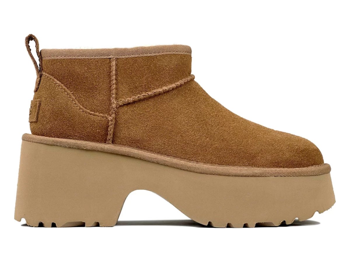 UGG Classic Ultra Mini New Heights Chestnut — вид «сбоку»