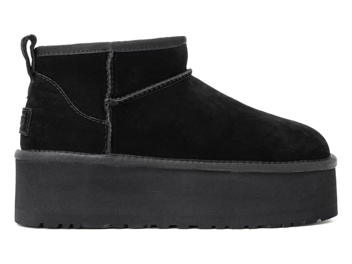 UGG Classic Ultra Mini Platform Black — вид «сбоку»