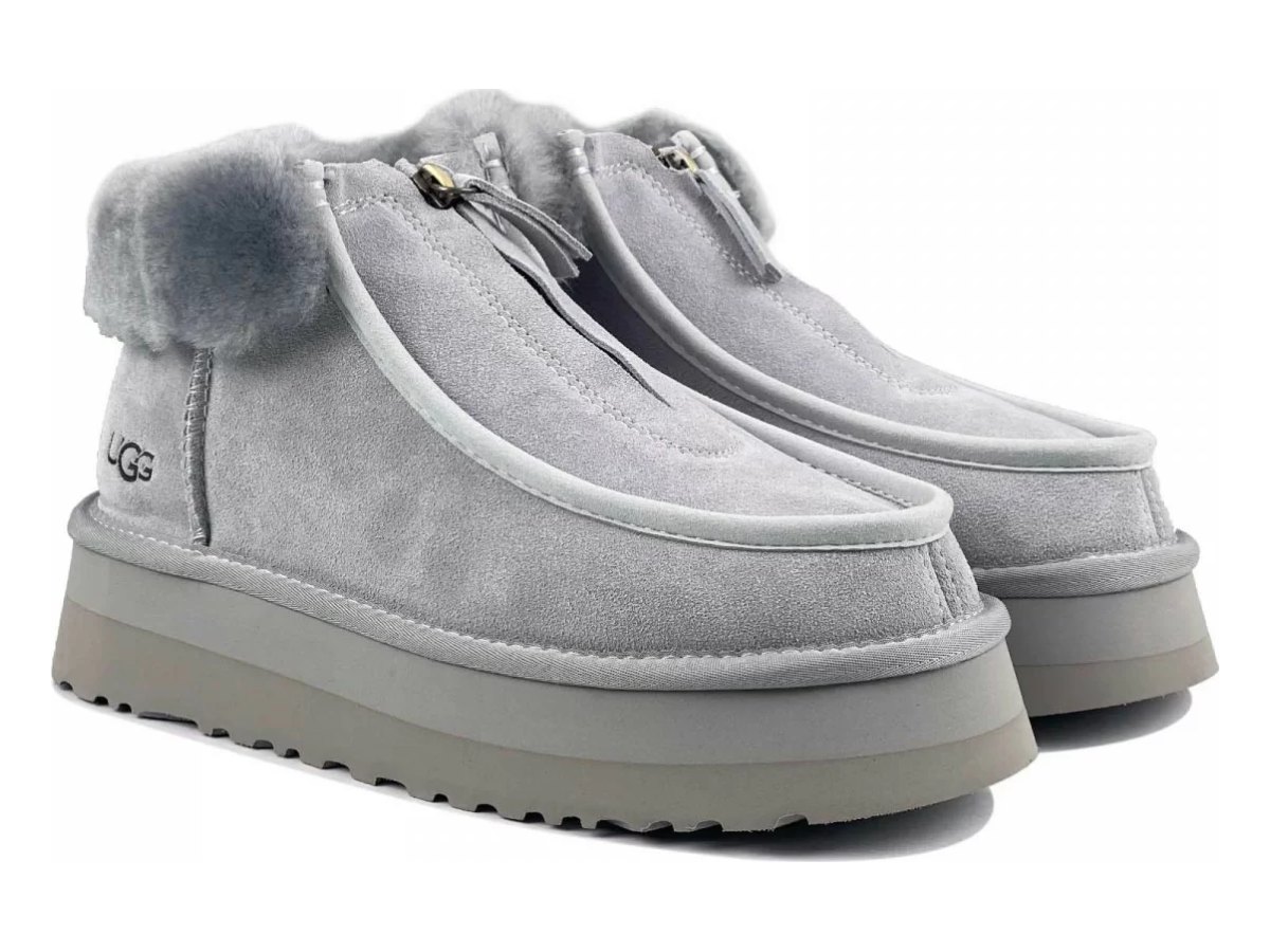 UGG Funkette Platform Boots Grey-Violet — вид «сбоку»