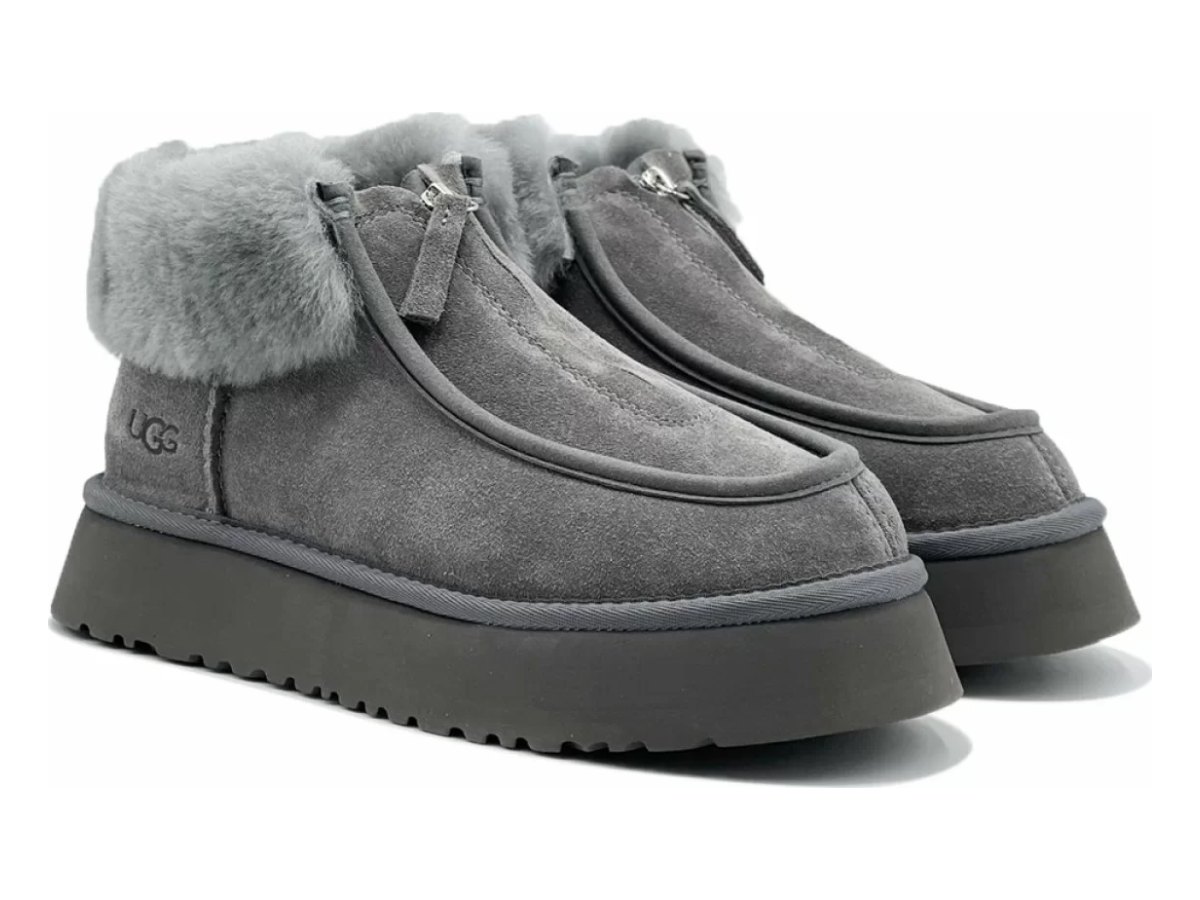 UGG Funkette Platform Boots Grey — вид «сбоку»