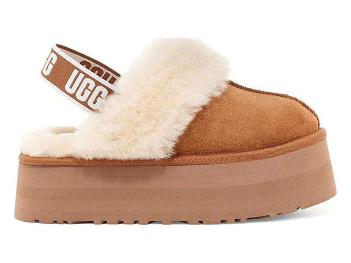 UGG Funkette Suede Platform Chestnut — вид «сбоку»