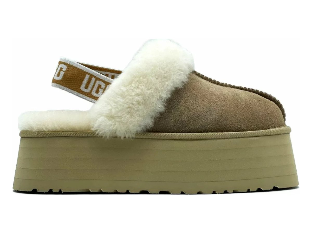 UGG Funkette Suede Platform Sand — вид «сбоку»