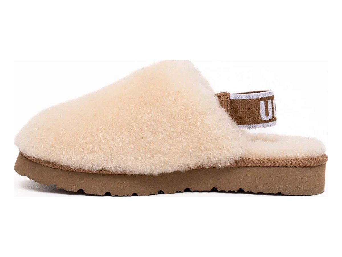UGG Hailey Fluff Natural — вид «сзади»