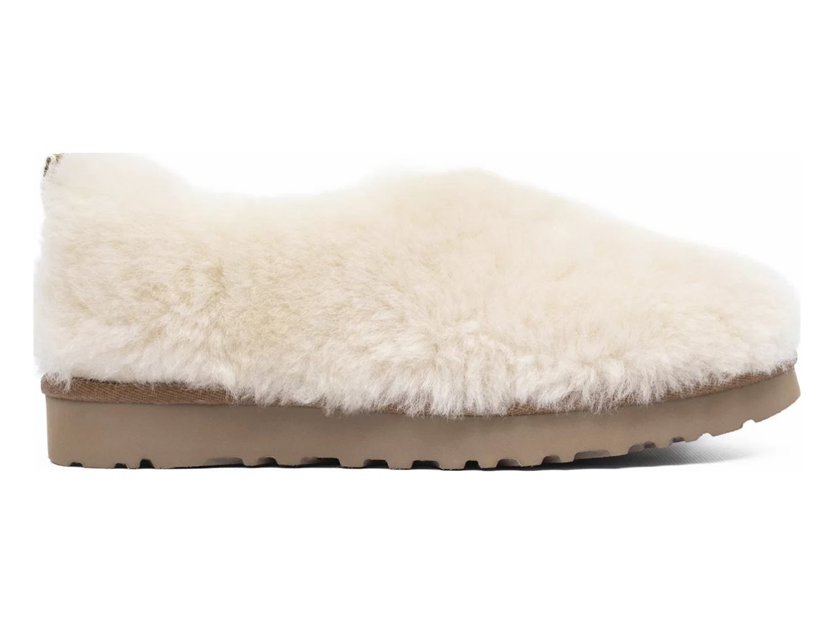 UGG Hailey Fluff Slippers Natural — вид «сбоку»