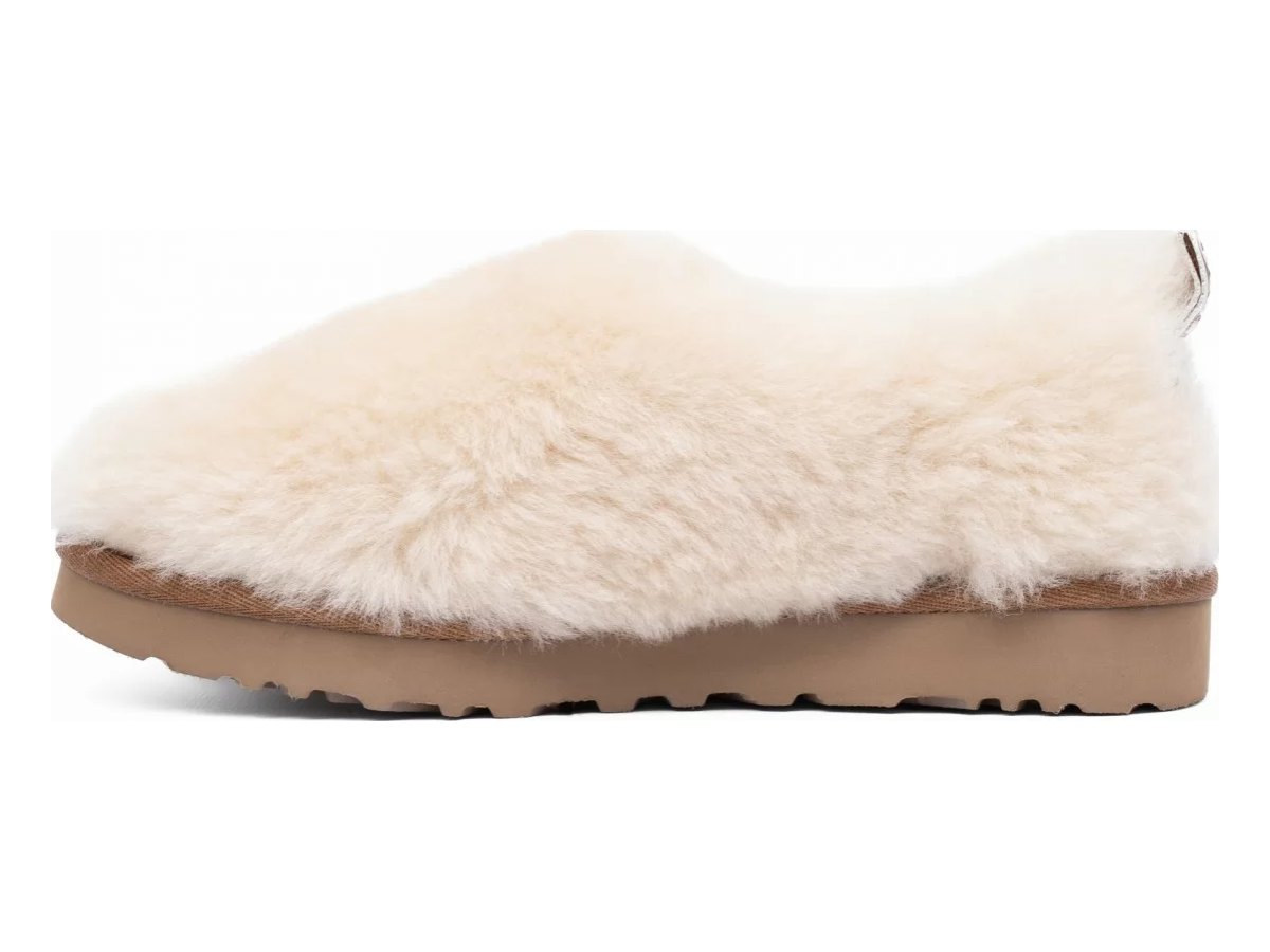 UGG Hailey Fluff Slippers Natural — вид «спереди»