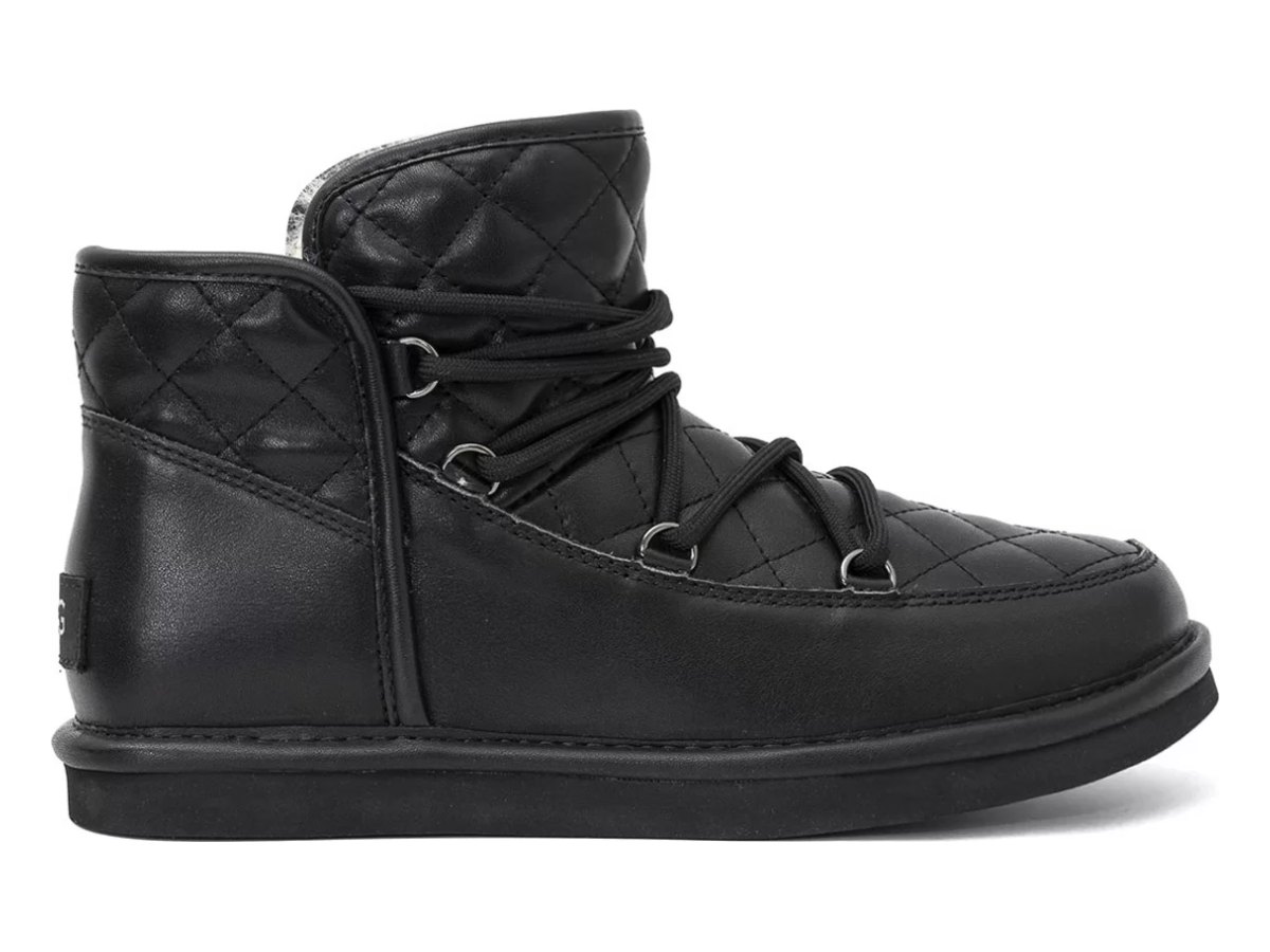 UGG Lodge Mini Leather Black — вид «сбоку»
