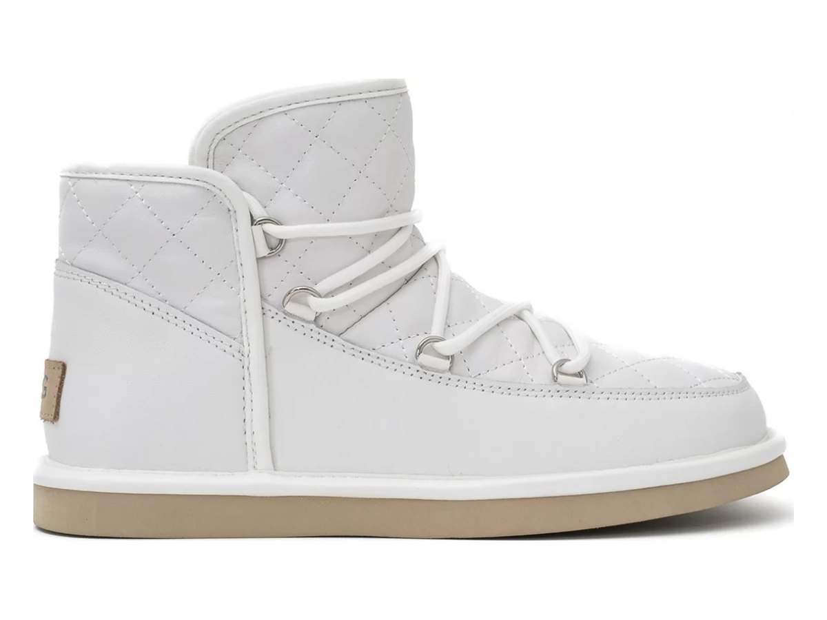 UGG Lodge Mini Leather White — вид «сбоку»