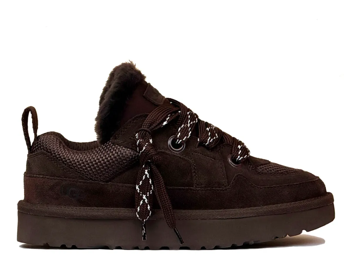 UGG Lowmel Low Sneakers Chocolate — угги женские кроссовки, цвет шоколадный