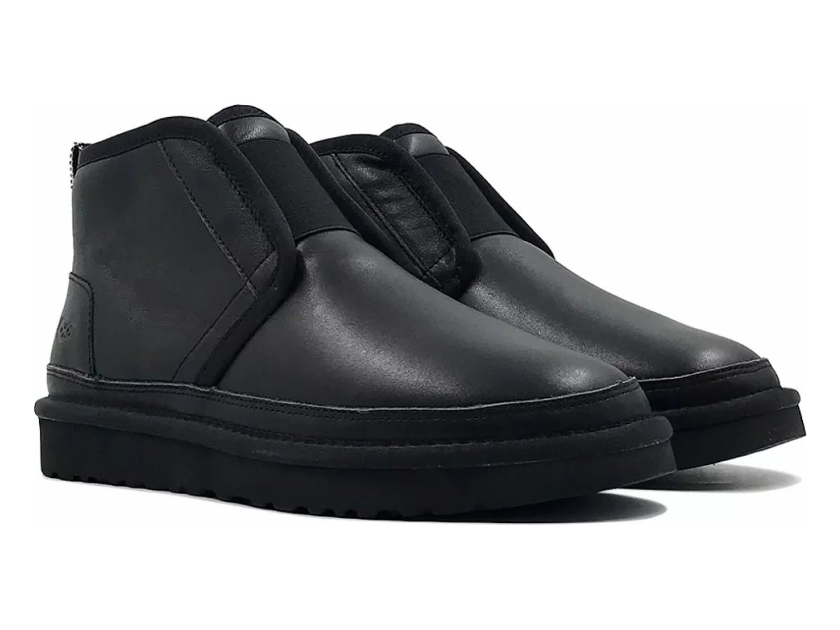 UGG Neumel Flex Leather Black — вид «сбоку»