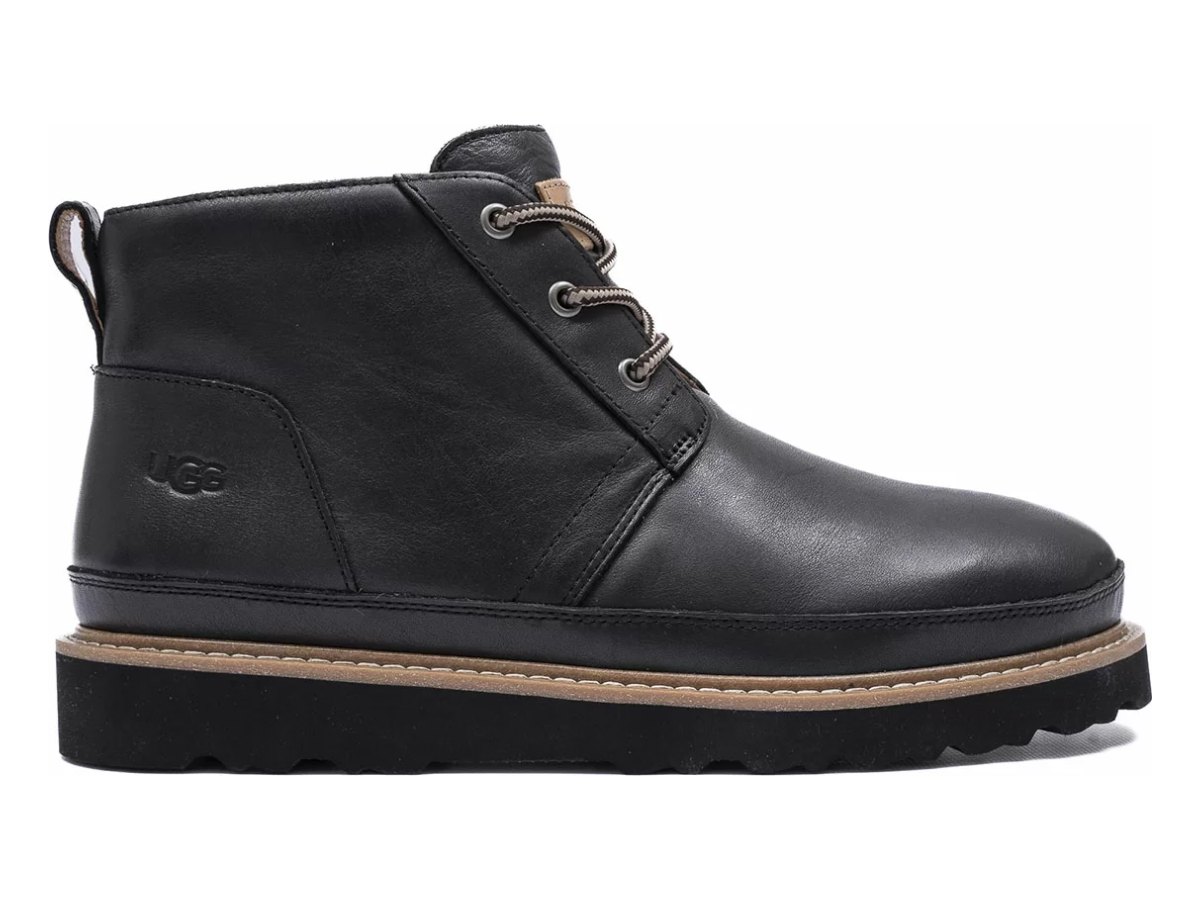 UGG Neumel Gentleman Leather Black — вид «сбоку»