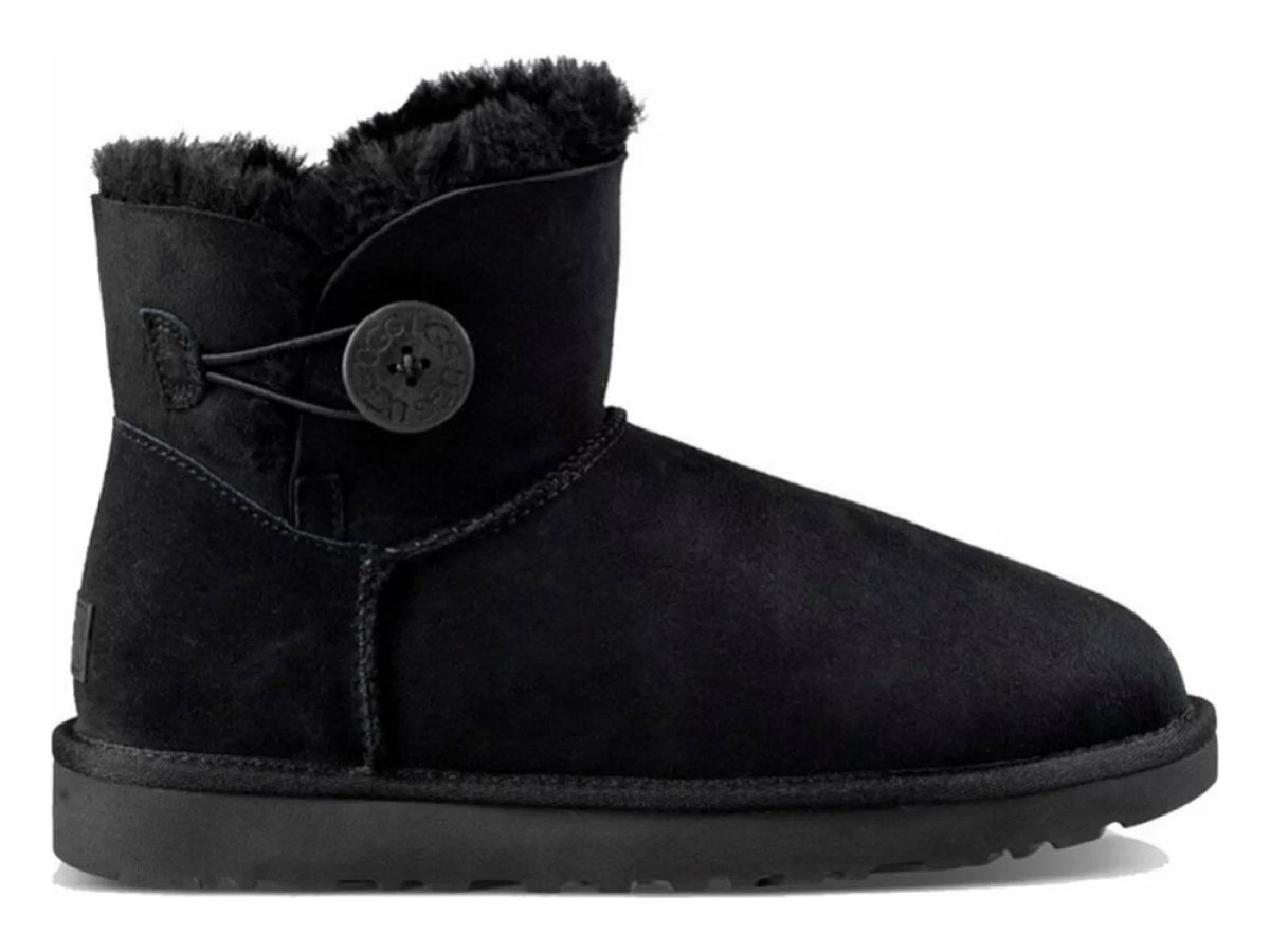 UGG Mini Bailey Button II Black — вид «сбоку»