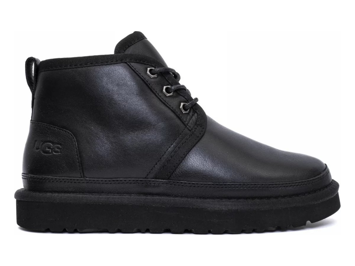 UGG Neumel Leather Black — вид «сбоку»