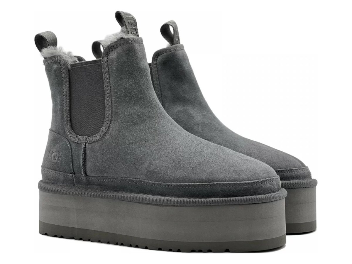 UGG Neumel Platform Chelsea Grey — вид «сбоку»