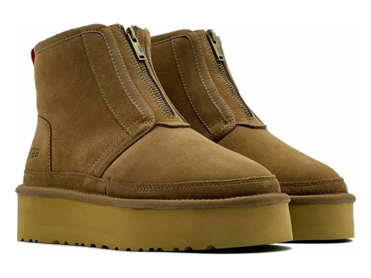 UGG Neumel Platform Zip Chestnut — вид «сбоку»