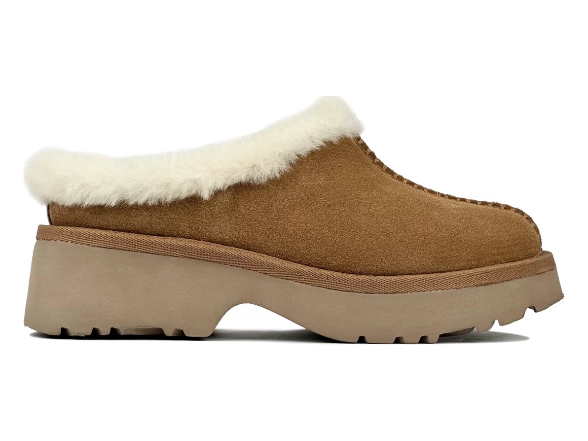 UGG New Heights Cozy Clog Chestnut — вид «сбоку»