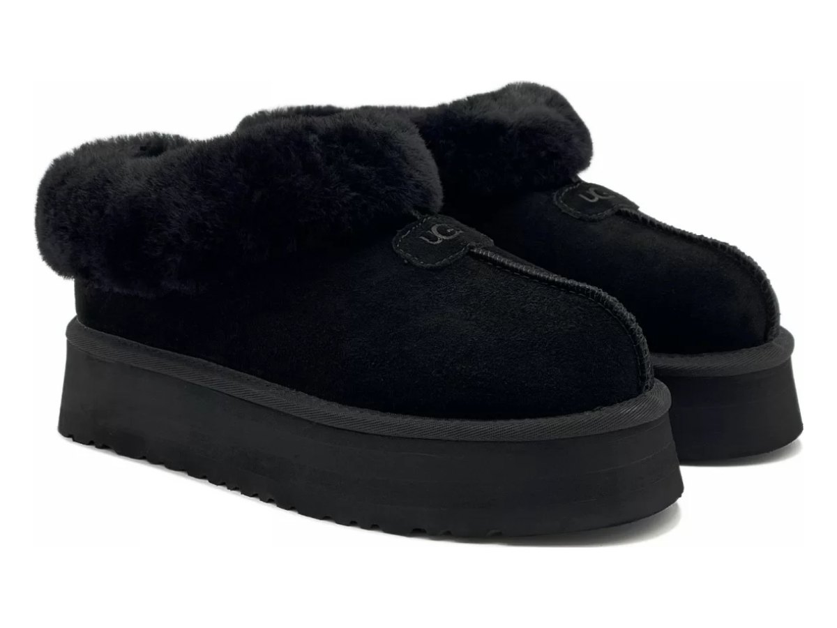 UGG Platform Slipper Black — вид «сбоку»