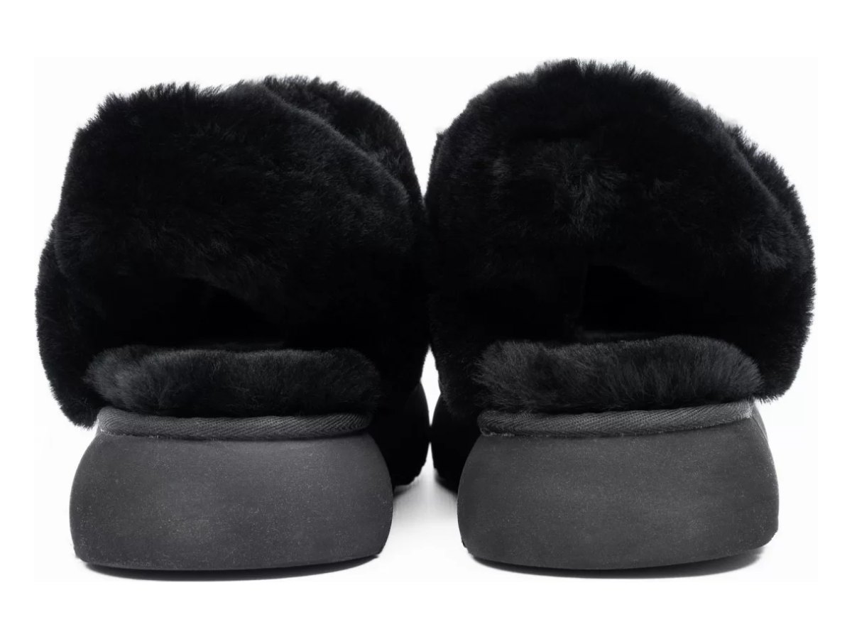 UGG Slippers Disquette Black — вид «сверху»