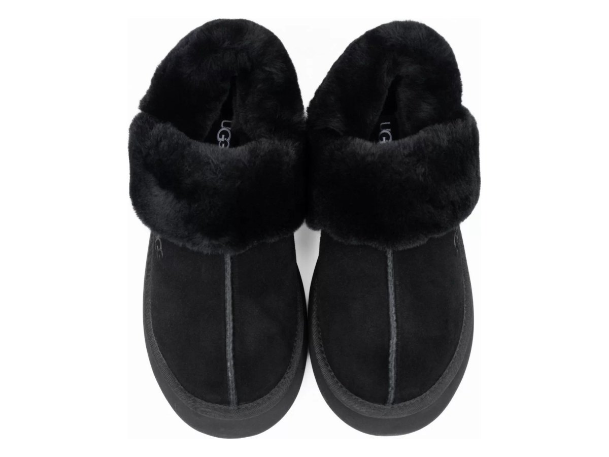 UGG Slippers Disquette Black — вид «сзади»