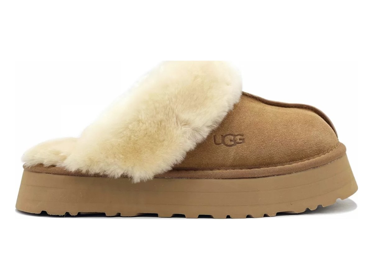 UGG Slippers Scuffette Platform Chestnut — вид «сбоку»