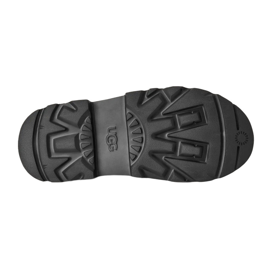 UGG Tasman Lug Black — угги мужские тапочки, цвет чёрный